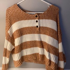 American Eagle Knit Striped Sweater